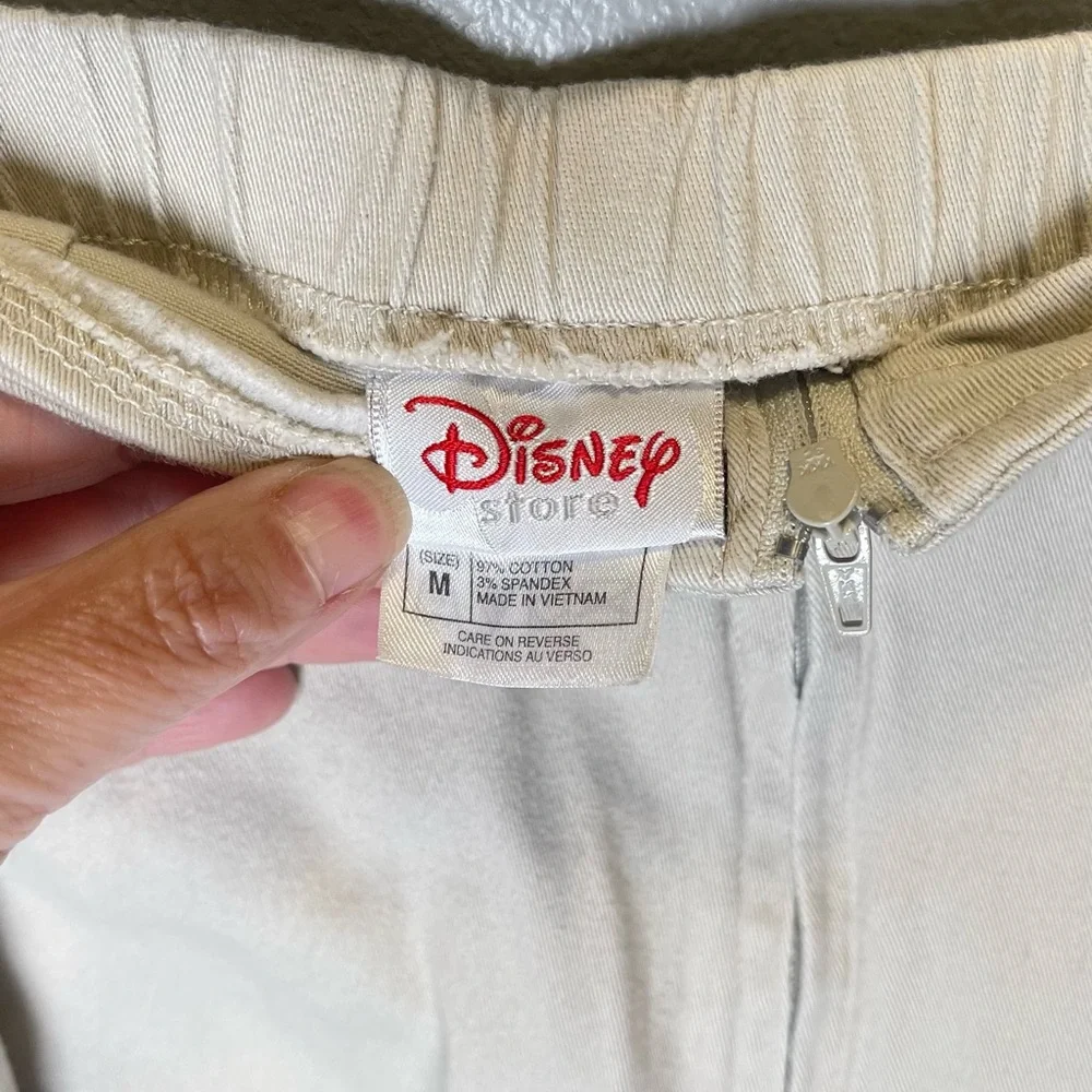 Disney Vintage Women's Embroidered Mickey and Minnie Beige Skort‎ Size Medium